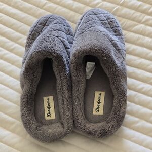 Dearfoams Charcoal Quilted Slippers